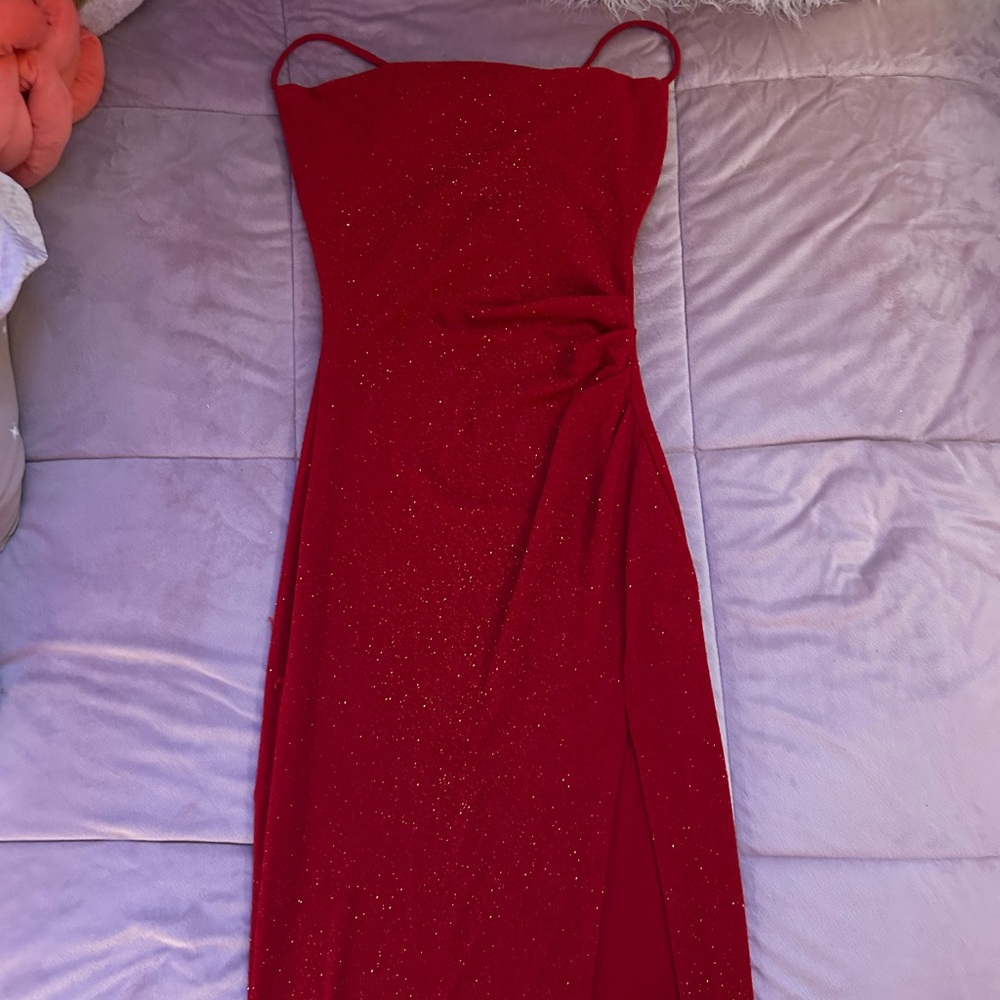Windsor Glittering Red Prom Dress